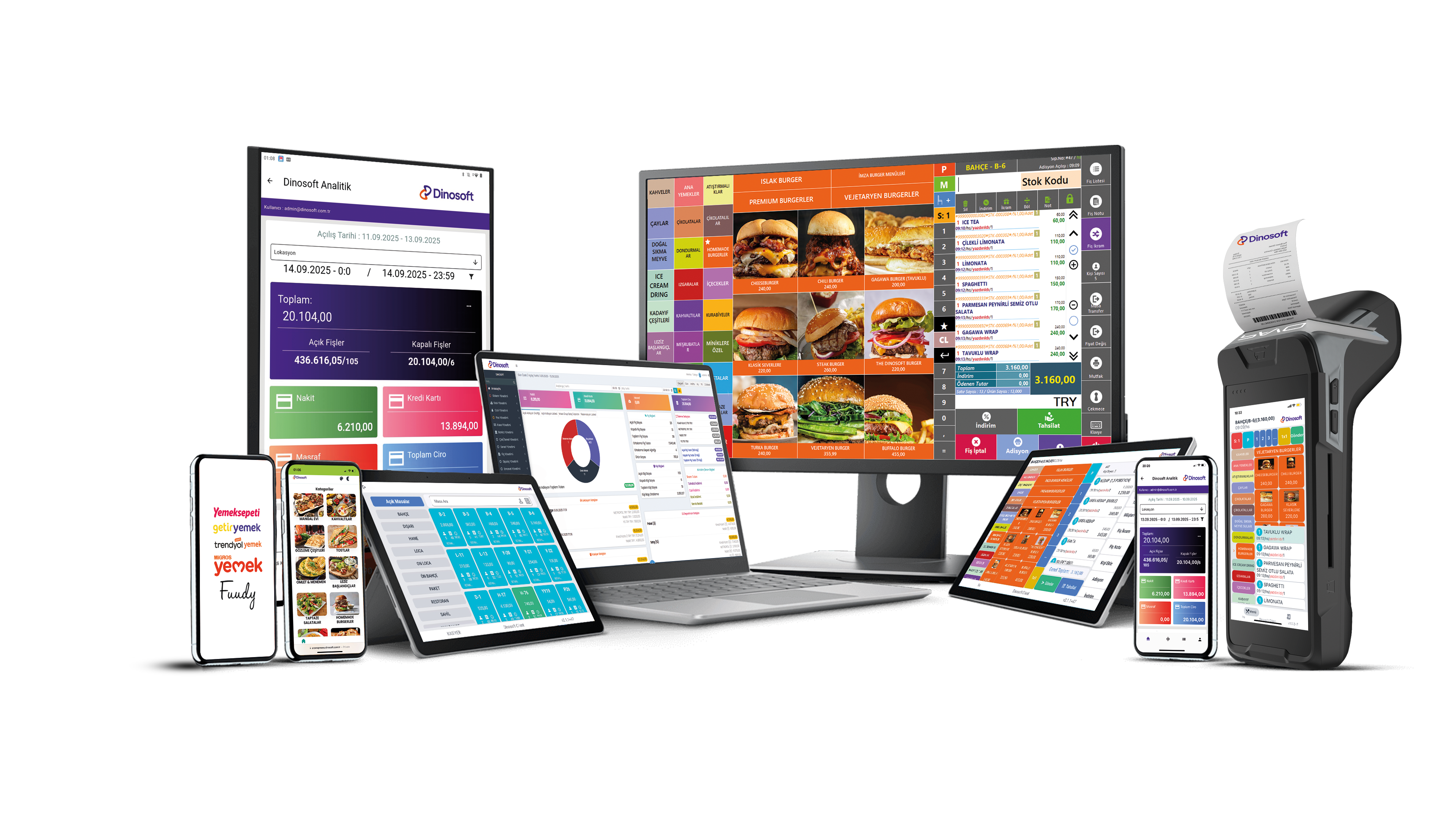 Dinosoft POS, mobil ve bulut uygulamaları